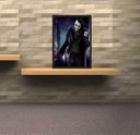 Ver imagem 2 de Quadro Decorativo Coringa Super Heróis Geek Salas Quartos Com Moldura Decorações 03