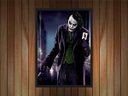 Ver imagem 3 de Quadro Decorativo Coringa Super Heróis Geek Salas Quartos Com Moldura Decorações 03