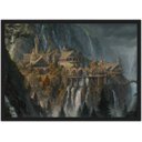 Ver imagem 1 de Quadro Decorativo Senhor Dos Anéis Super Heróis Geek Salas Quartos Com Moldura G01