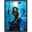 Ver imagem 1 de Quadro Decorativo Aquaman Cinema Filmes Geek Salas Quartos Com Moldura G01