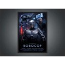 Ver imagem 3 de Quadro Decorativo Robocop Cinema Filmes Geek Salas Quartos Com Moldura