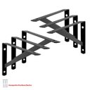 Ver imagem 1 de Kit 6 Peças Suporte Mão Francesa Forte, para Prateleira de 40cm - Preta