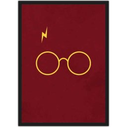Quadro Decorativo Harry Potter Cinema Filmes Geek Salas Quartos Com Moldura G03 - 1