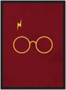 Ver imagem 1 de Quadro Decorativo Harry Potter Cinema Filmes Geek Salas Quartos Com Moldura G03