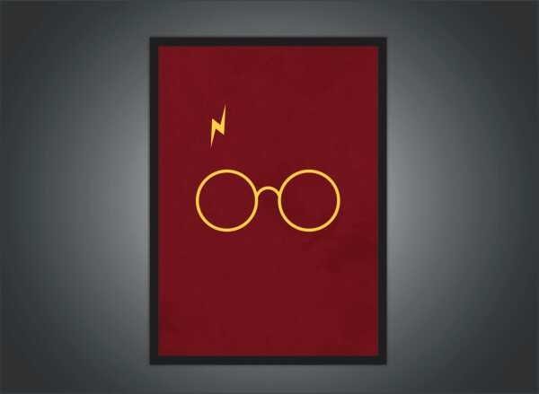 Quadro Decorativo Harry Potter Cinema Filmes Geek Salas Quartos Com Moldura G03 - 3