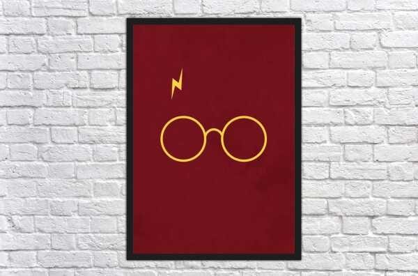 Quadro Decorativo Harry Potter Cinema Filmes Geek Salas Quartos Com Moldura G03 - 4