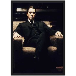 Quadro Decorativo Poderoso Chefão Cinema Filmes Geek Salas Quartos Com Moldura G04 - 1