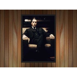 Quadro Decorativo Poderoso Chefão Cinema Filmes Geek Salas Quartos Com Moldura G04 - 2