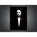 Ver imagem 3 de Quadro Decorativo Poderoso Chefão Cinema Filmes Geek Salas Quartos Com Moldura G07