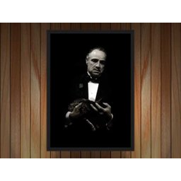 Quadro Decorativo Poderoso Chefão Cinema Filmes Geek Salas Quartos Com Moldura G09 - 2