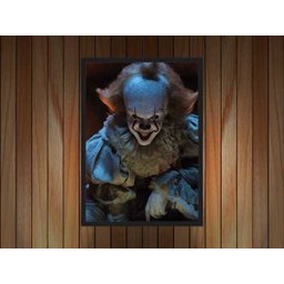 Quadro Decorativo It Terror Palhaço Cinema Filmes Geek Salas Quartos Com Moldura - 2