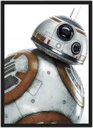 Ver imagem 1 de Quadro Decorativo Star Wars BB8 Cinema Filmes Geek Salas Quartos Com Moldura