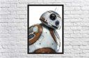 Ver imagem 3 de Quadro Decorativo Star Wars BB8 Cinema Filmes Geek Salas Quartos Com Moldura