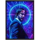 Ver imagem 1 de Quadro Decorativo John Wick Cinema Filmes Geek Salas Quartos Com Moldura G01