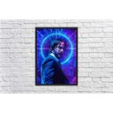 Ver imagem 3 de Quadro Decorativo John Wick Cinema Filmes Geek Salas Quartos Com Moldura G01