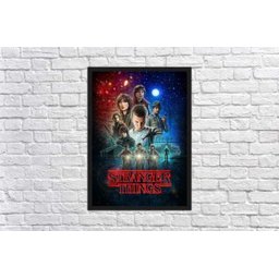 Quadro Decorativo Stranger Things Séries Cinema Filmes Geek Salas Quartos Com Moldura G01 - 4