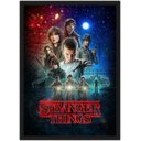 Ver imagem 1 de Quadro Decorativo Stranger Things Séries Cinema Filmes Geek Salas Quartos Com Moldura G01