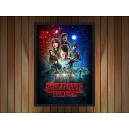 Quadro Decorativo Stranger Things Séries Cinema Filmes Geek Salas Quartos Com Moldura G01 - 2