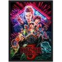 Ver imagem 1 de Quadro Decorativo Stranger Things Séries Cinema Filmes Geek Salas Quartos Com Moldura G02