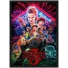 Quadro Decorativo Stranger Things Séries Cinema Filmes Geek Salas Quartos Com Moldura G02 - 1