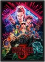 Ver imagem 1 de Quadro Decorativo Stranger Things Séries Cinema Filmes Geek Salas Quartos Com Moldura G02