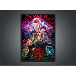 Quadro Decorativo Stranger Things Séries Cinema Filmes Geek Salas Quartos Com Moldura G02 - 3