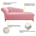 Ver imagem 6 de Kit Diva Recamier Vanessa 185cm Lado Direito e 02 Poltronas Laura Suede - Doce Sonho Móveis RECAMIER