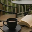 Ver imagem 5 de Xícara de Café 120ml com Pires Orgânico Cerâmica Preto Matte Porto Brasil