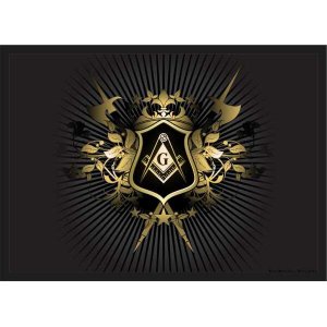 Quadro Decorativo Maçonaria Maçons Templos Decorações Com Moldura G08