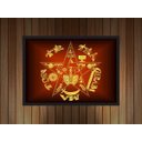 Ver imagem 3 de Quadro Decorativo Tetragrammaton Pentagrama Templos Decorações Com Moldura