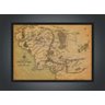 Quadro Decorativo Mapas Senhor Dos Anéis Terra Média Salas Quartos Decorações Com Moldura G02 - 2