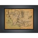 Ver imagem 2 de Quadro Decorativo Mapas Senhor Dos Anéis Terra Média Salas Quartos Decorações Com Moldura G02