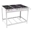 Ver imagem 1 de Fogão Industrial Venâncio 6 Bocas 3 Duplas a Gás Baixa Pressão Inox EI6