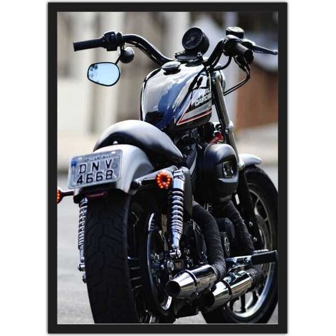 Quadro Decorativo Motos Antigas Vintage Bar Churrasco Decorações Com Moldura G02