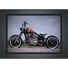 Quadro Decorativo Motos Antigas Vintage Bar Churrasco Decorações Com Moldura G07 - 3