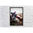 Ver imagem 4 de Quadro Decorativo Motos Motocross Esporte Radical Decorações Com Moldura G01