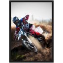 Ver imagem 1 de Quadro Decorativo Motos Motocross Esporte Radical Decorações Com Moldura G01