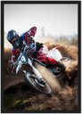 Ver imagem 1 de Quadro Decorativo Motos Motocross Esporte Radical Decorações Com Moldura G01