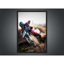 Ver imagem 2 de Quadro Decorativo Motos Motocross Esporte Radical Decorações Com Moldura G01