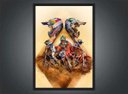 Ver imagem 3 de Quadro Decorativo Motos Motocross Esporte Radical Decorações Com Moldura G02