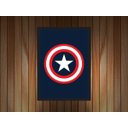 Ver imagem 2 de Quadro Decorativo Capitão América Nerd Geek Decorações Com Moldura
