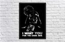 Ver imagem 4 de Quadro Decorativo Star Wars Darth Vader Frases Nerd Geek Decorações Com Moldura