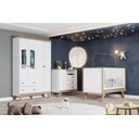 Ver imagem 1 de Quarto Completo Infantil De Bebe Henn Confete Guarda Roupa + Cômoda + Berço