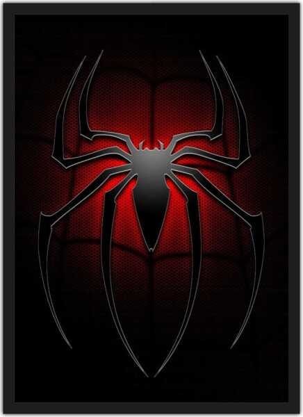 Quadro Decorativo Homem Aranha Super Heróis Nerd Geek Decorações Com Moldura G2