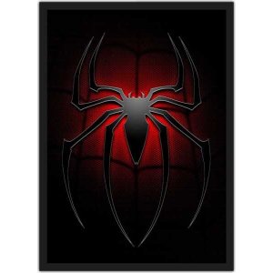 Quadro Decorativo Homem Aranha Super Heróis Nerd Geek Decorações Com Moldura G2