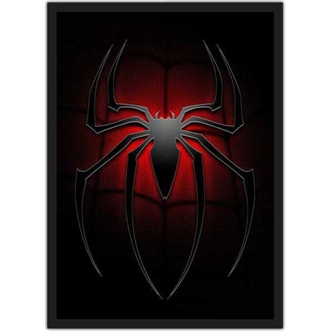 Quadro Decorativo Homem Aranha Super Heróis Nerd Geek Decorações Com Moldura G2