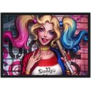 Ver imagem 1 de Quadro Decorativo Arlequina Esquadrão Suicida Nerd Geek Decorações Com Moldura