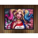 Ver imagem 3 de Quadro Decorativo Arlequina Esquadrão Suicida Nerd Geek Decorações Com Moldura