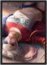 Ver imagem 1 de Quadro Decorativo Arlequina Esquadrão Suicida Nerd Geek Decorações Com Moldura G3