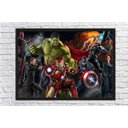 Ver imagem 4 de Quadro Decorativo Os Vingadores Super Heróis Nerd Geek Decorações Com Moldura G08